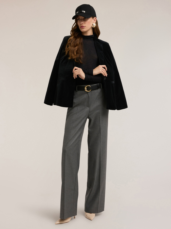 Palazzo pants in flannel