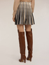 Pleated lurex knit skirt image number 2