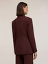 Pinstripe blazer in fluid fabric image number 1