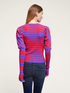Ribbed sweater with puff sleeves image number 1
