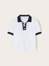 Polo with contrast collar image number 4