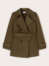 Zweireihiger Trenchcoat aus Baumwoll-Taffeta-Mix image number 5