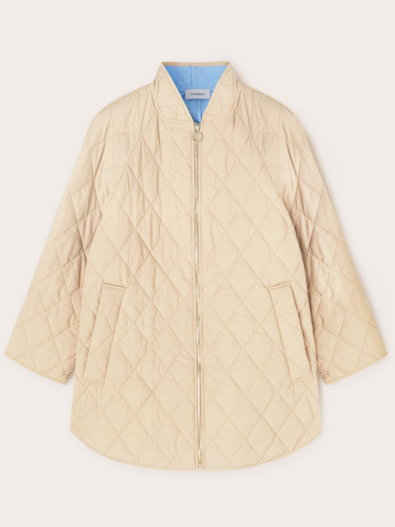 Quilted jacket with contrasting lining image number 3