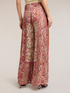Palazzo pants in printed satin image number 1