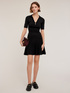 Ribbed knit dress with collar image number 0