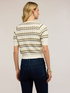 Streifenpullover mit Chevron-Muster aus Viskosemischung image number 1