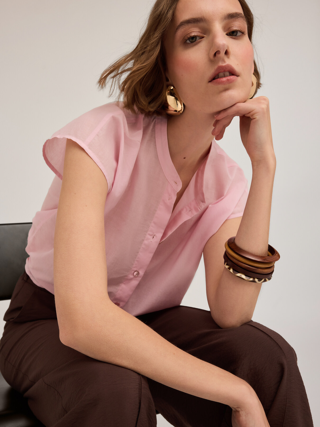 Camicia con maniche a kimono image number 0