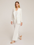 Blazer de viscosa y lino de color liso image number 2