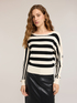 Striped viscose blend sweater image number 0