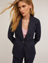 Blazer &agrave; simple boutonnage en denim image number 0