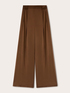 Pantalon palazzo en satin avec plis image number 4