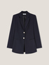 Blazer de botonadura simple en color liso image number 4