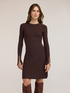 Ribbed knit minidress with pleated skirt image number 2