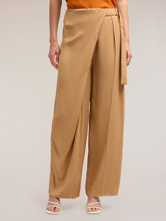 Motivi Pantaloni pareo in viscosa Donna, Beige, Taglia 48