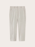 Shiny effect regular fit trousers image number 4