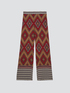 Wide-leg trousers with geometric pattern image number 3