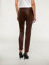 Five-pocket faux leather trousers image number 1