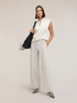 Blouse en satin avec col mao image number 2