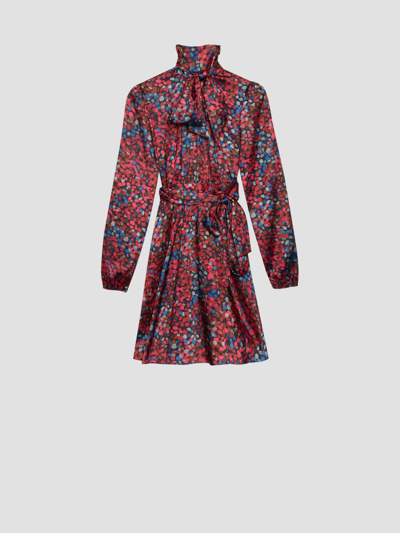 Robe courte &agrave; imprim&eacute; &agrave; pois image number 3