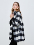 Wool blend chequered coat image number 2