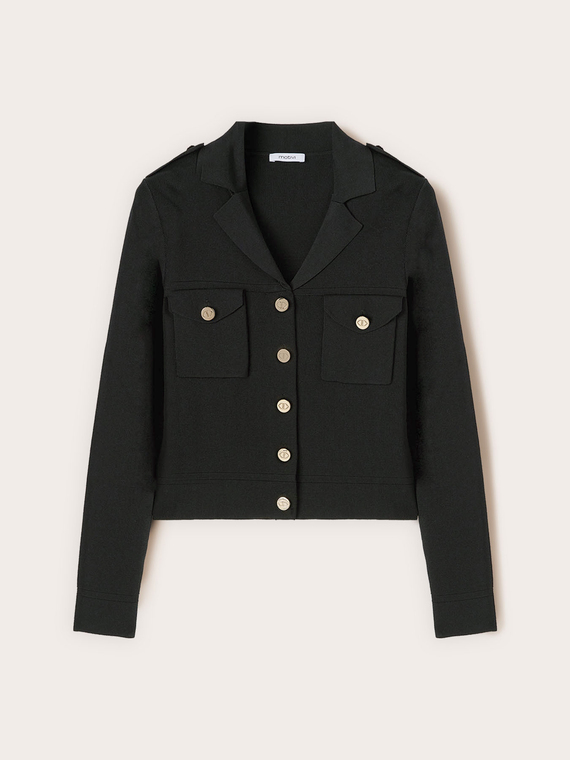 Cardigan court en tricot