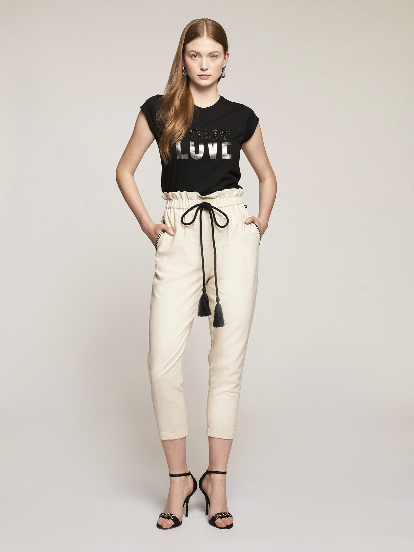 T-shirt con scritta image number 0