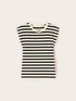 Striped ribbed jersey T-shirt image number 4