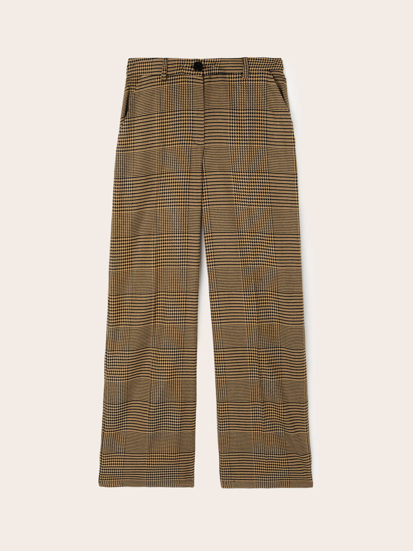 Check patterned palazzo trousers image number 4