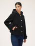 Dual-fabric down jacket with hood image number 0