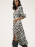 Flowing dress with animal print image number 0
