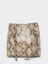 Bucket bag with snakeskin-print tassels image number 0