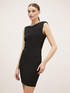 Short dress with side woven trim image number 0