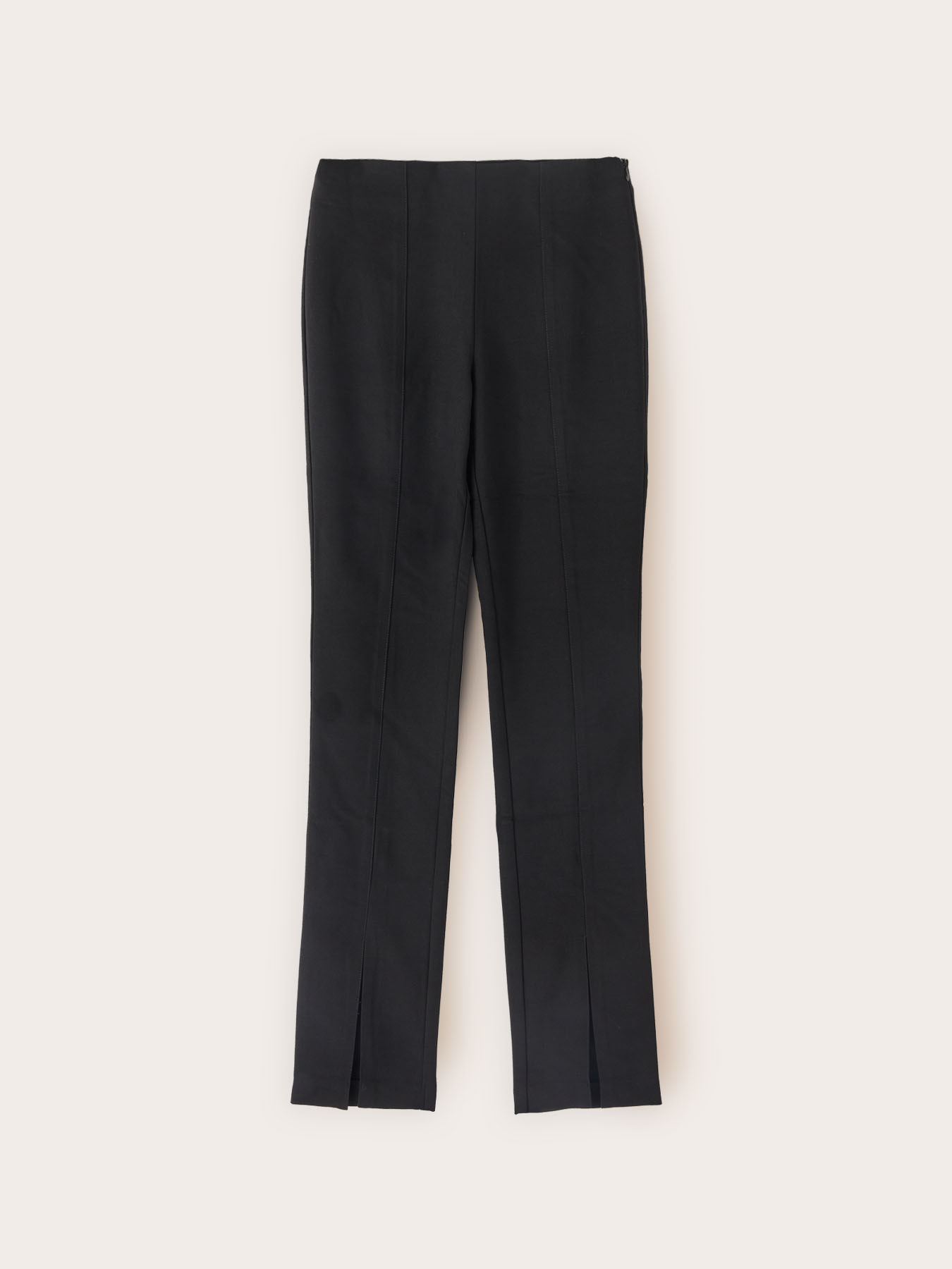 Slim cady trousers with slit image number 4