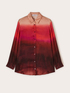 Camicia sfumata in raso image number 4