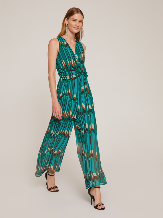 Motivi Tuta in georgette fantasia geometrica Donna