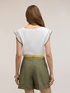 T-shirt with ruffle sleeves image number 1