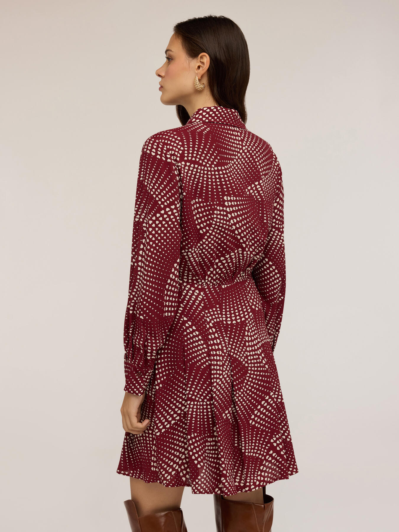 Hemdkleid mit Herzmuster image number 1