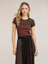 Two-tone t-shirt with embroidery image number 0