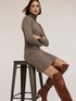 Rochie tubulară din tricot amestec de l&acirc;nă image number 3