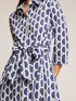 Geometric patterned chemisier dress image number 2