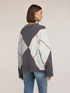Wool-blend sweater with argyle pattern image number 1