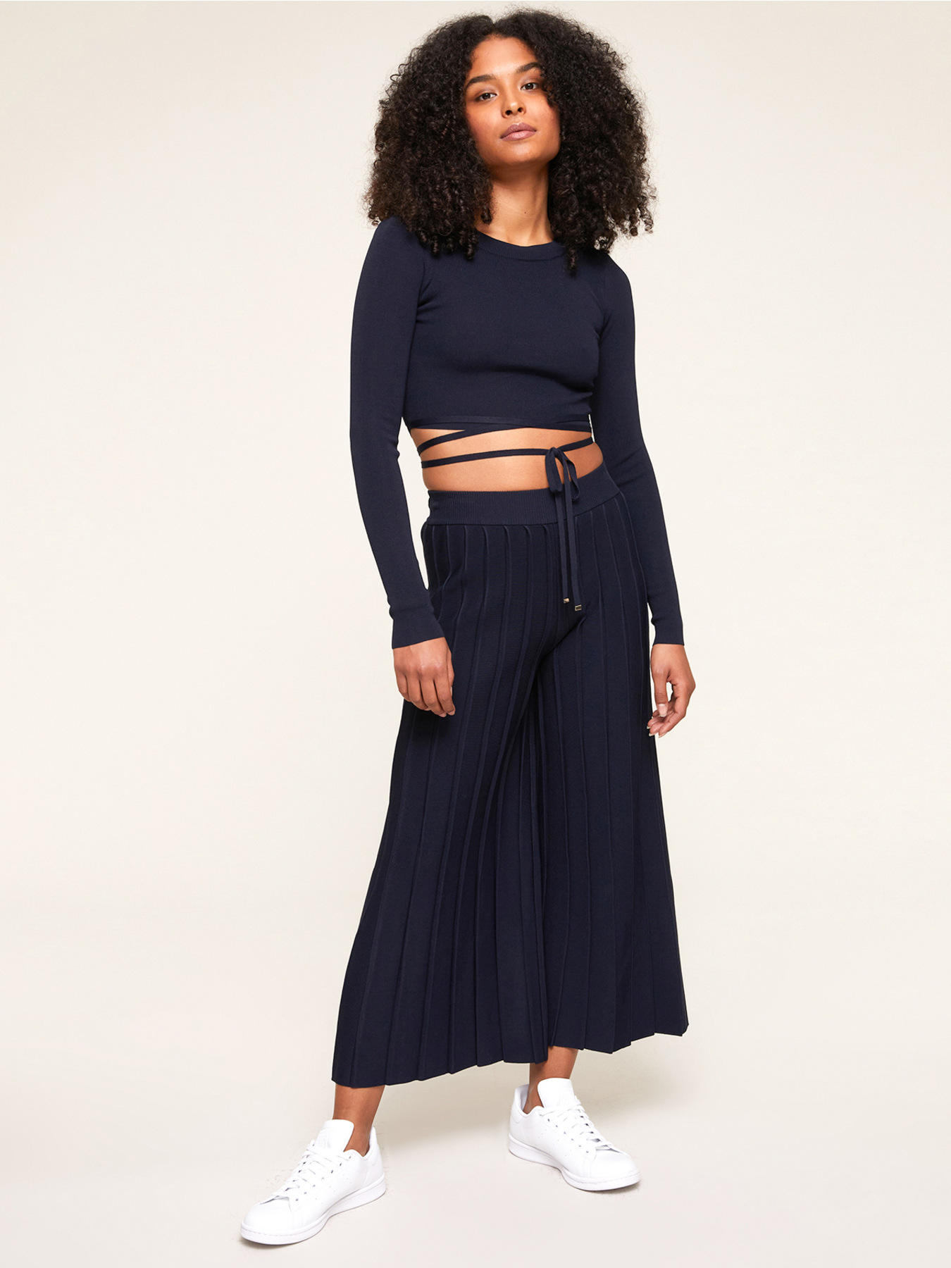 Jersey corto con cordones en la cintura image number 0