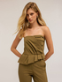 Draped bustier top image number 0