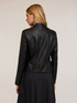 Coated fabric winter jacket with shaping cuts image number 1