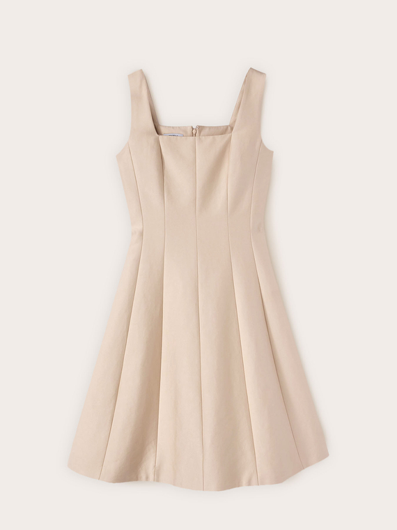 Vestido flare de telas ligeras