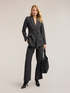 Tweed blazer with belt image number 2