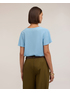 Blusa con escote en V y mangas de vuelo image number 1