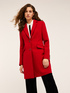 Single-breasted wool blend cloth coat image number 3