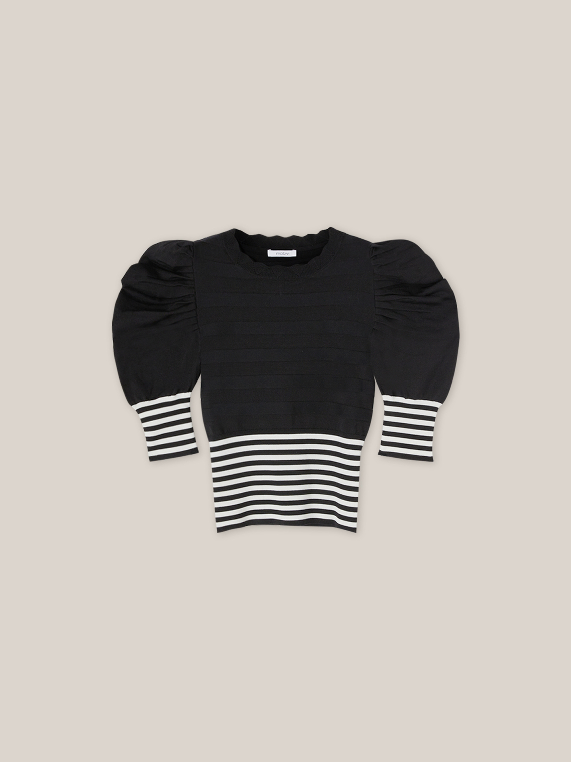 Maglia con bordi a righe - Motivi.com