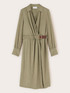 Draped twill shirtdress image number 4